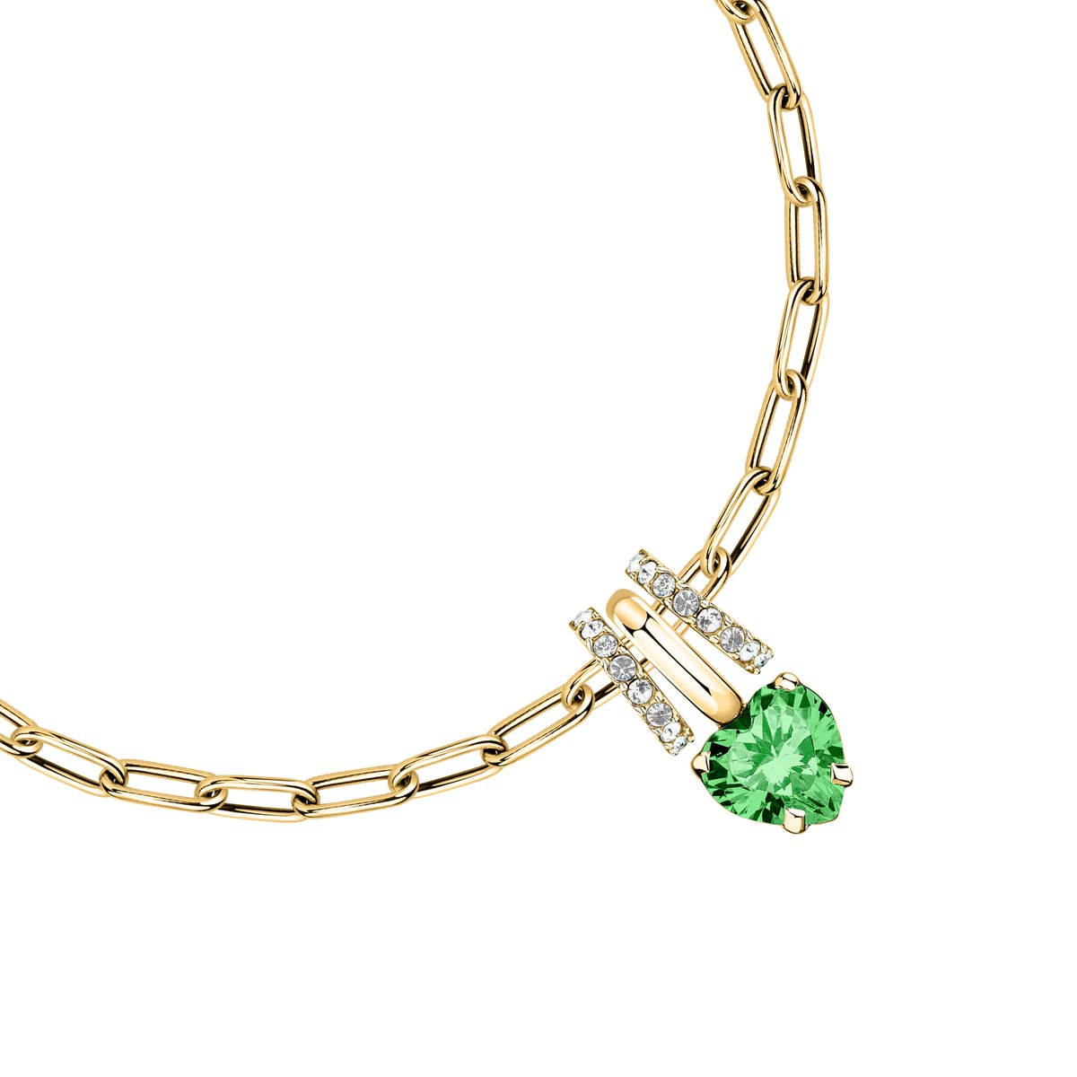 Bracelet DROPS or, vert, MORELLATO