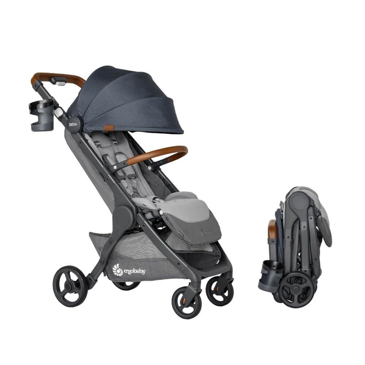 Poussette compacte Metro+ Deluxe bleu, ERGOBABY