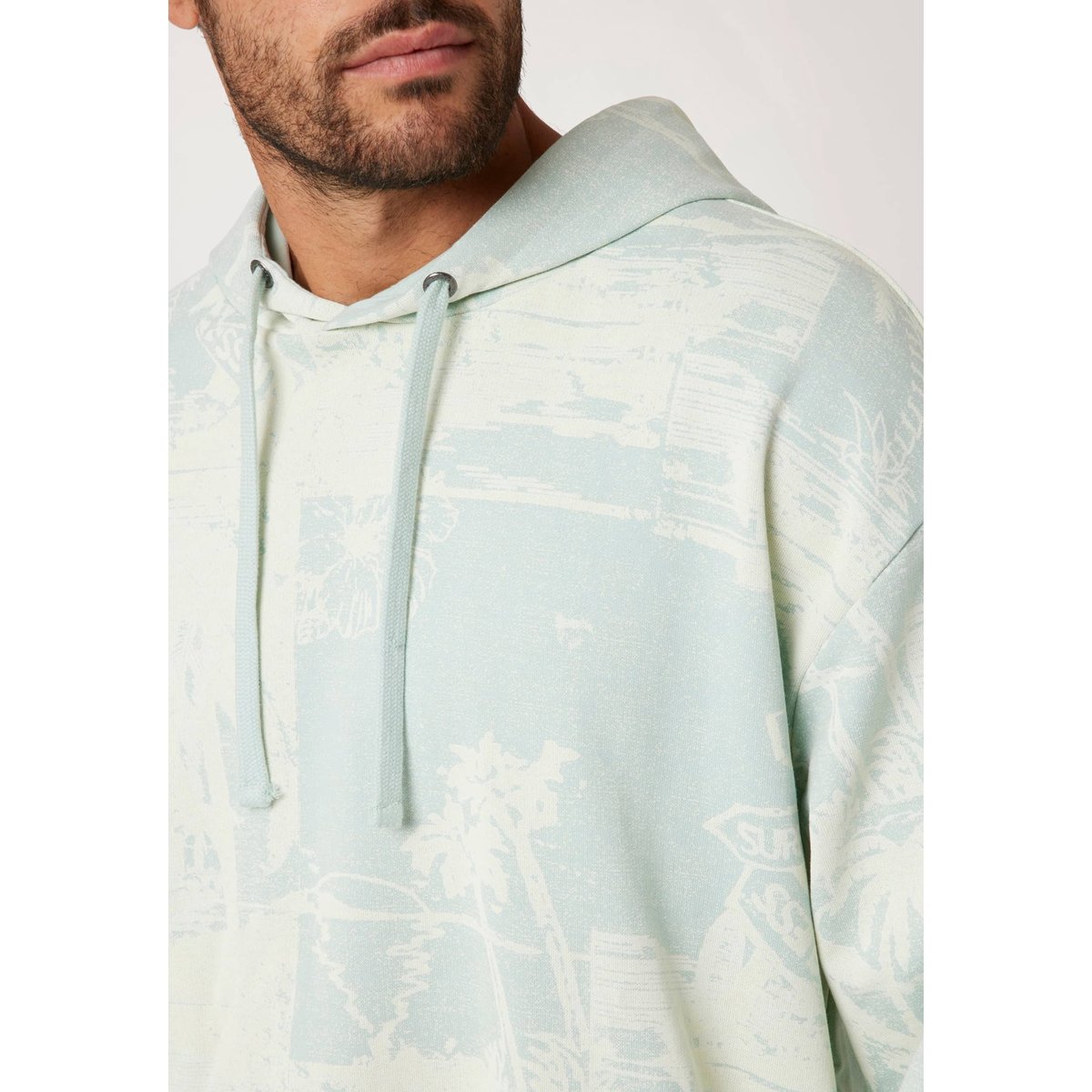 Sweat-Shirt Imprimé All-Over vert multi, GUESS