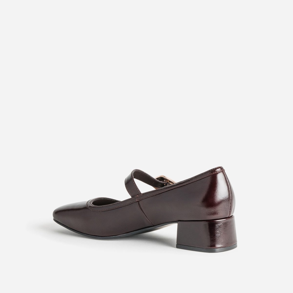 Escarpin en cuir ADELIE chocolat, ERAM