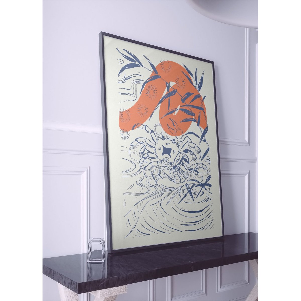Affiche Art Japon 10 blanc, L'AFFICHERIE