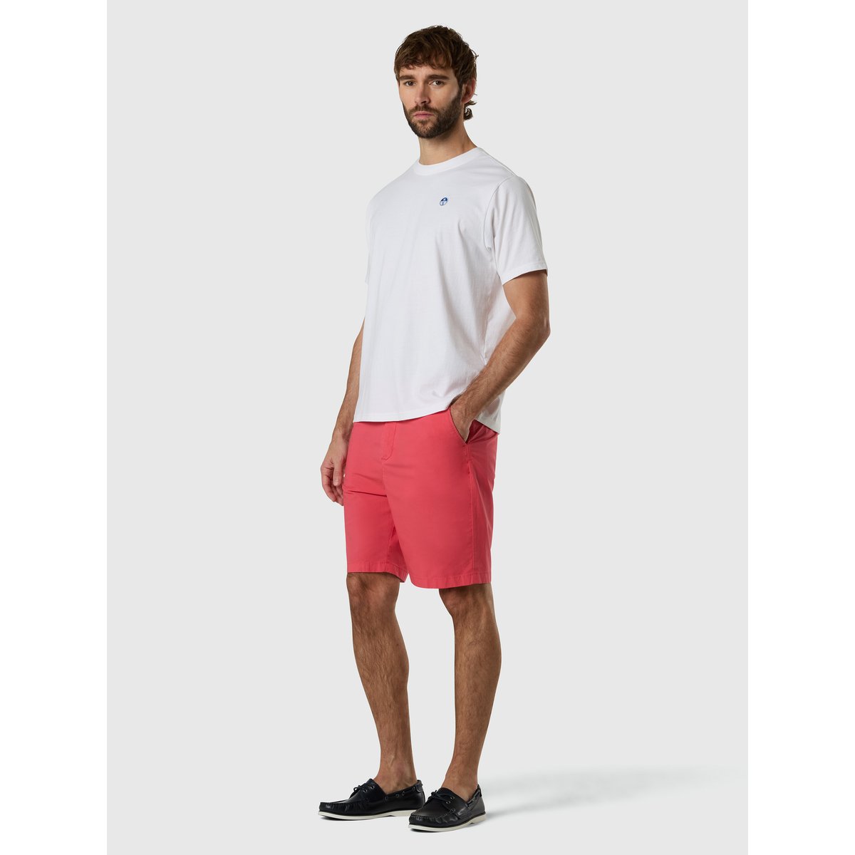 T-shirt avec écusson de logo blanc, NORTH SAILS