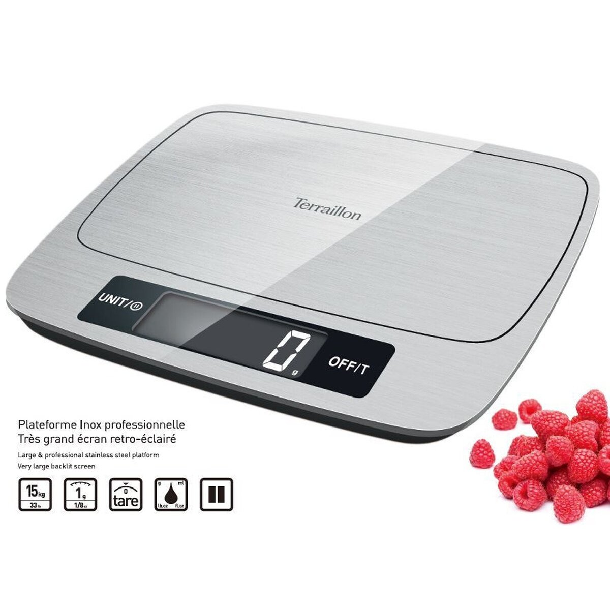 Balance De Cuisine My Cook 15 Inox standard, TERRAILLON