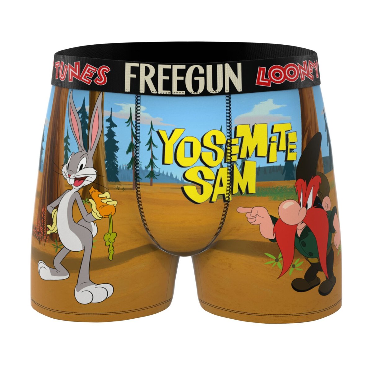 Lot De 3 Boxers Looney Tunes bleu/beige/marron/noir/rouge, FREEGUN