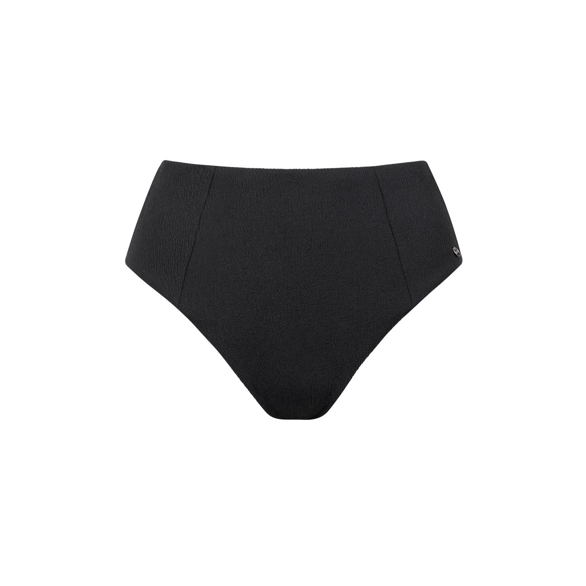 Bas maillot slip de bain échancré taille haute MALAGA noir, LISCA