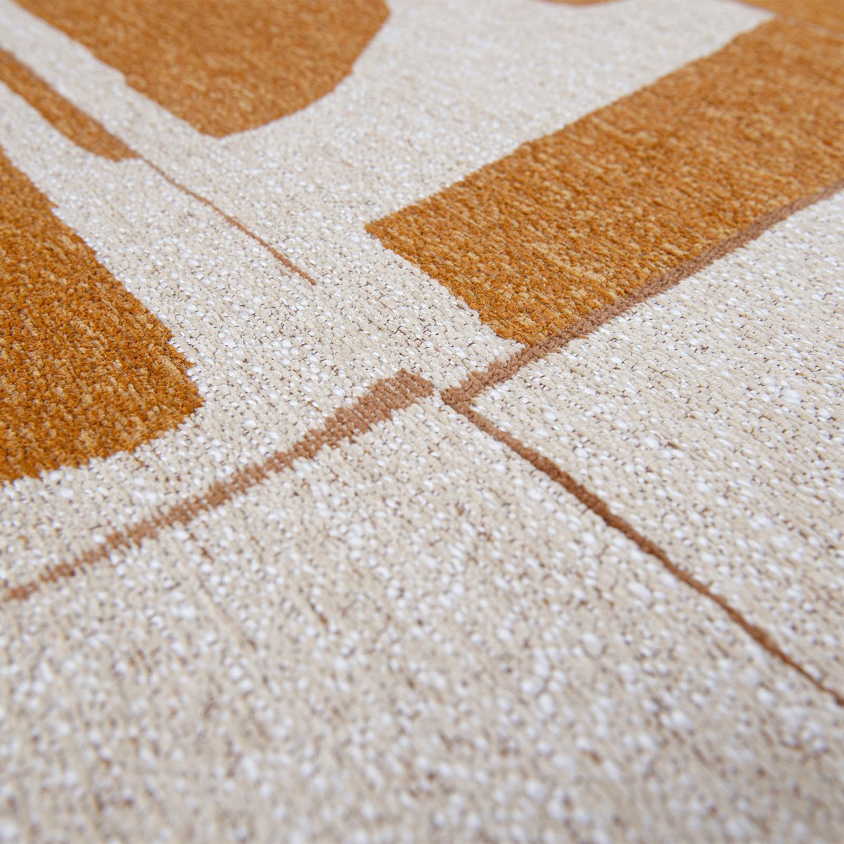 Tapis intérieur/extérieur tissé plat LASH jaune, NOVATREND