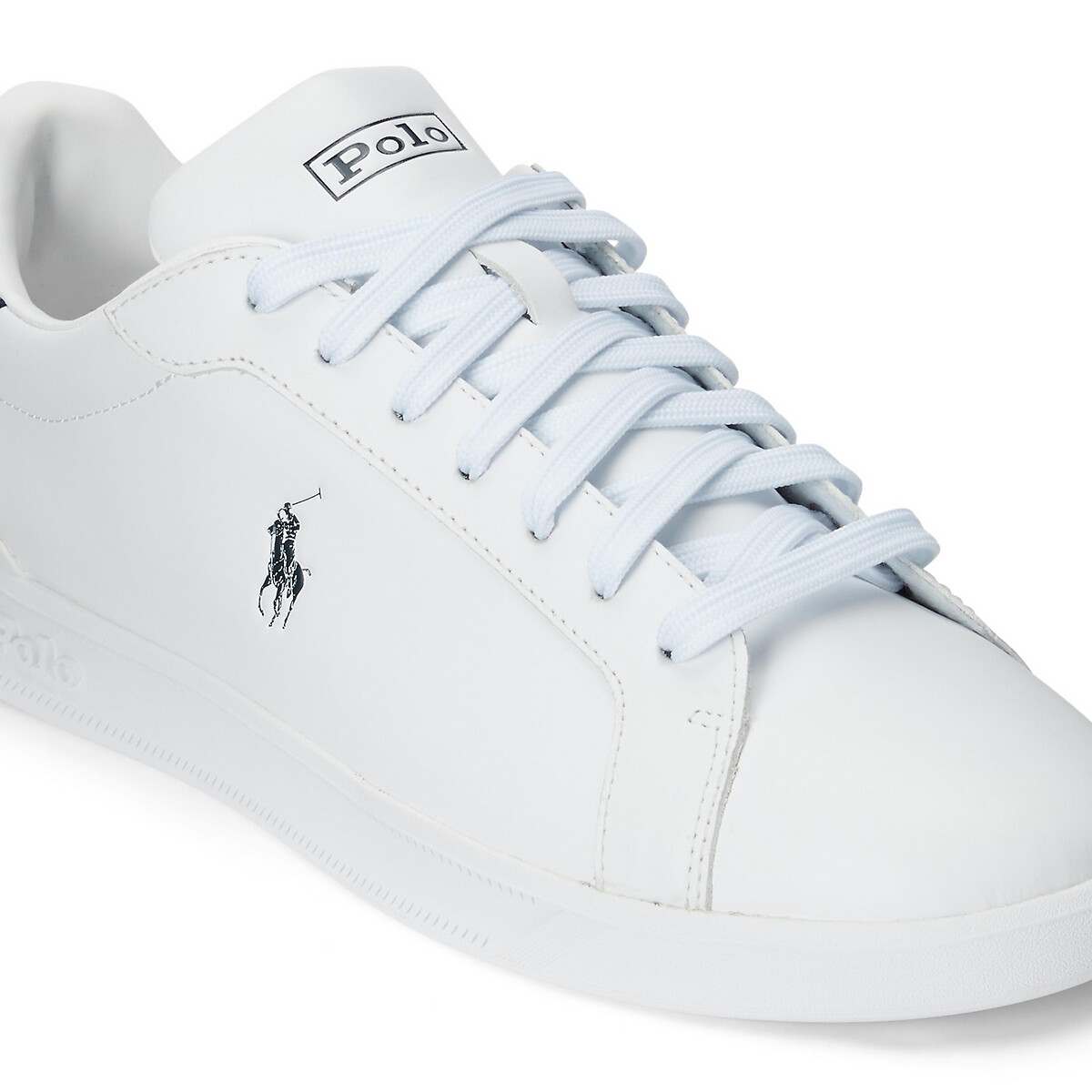 Baskets pelle Hrt Court 2 bianco, POLO RALPH LAUREN