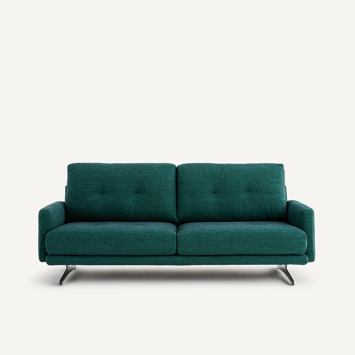 3- oder 4-Sitzer-Sofa, aus jaspiertem Canvas, DELICATO dunkelgrün, AM.PM