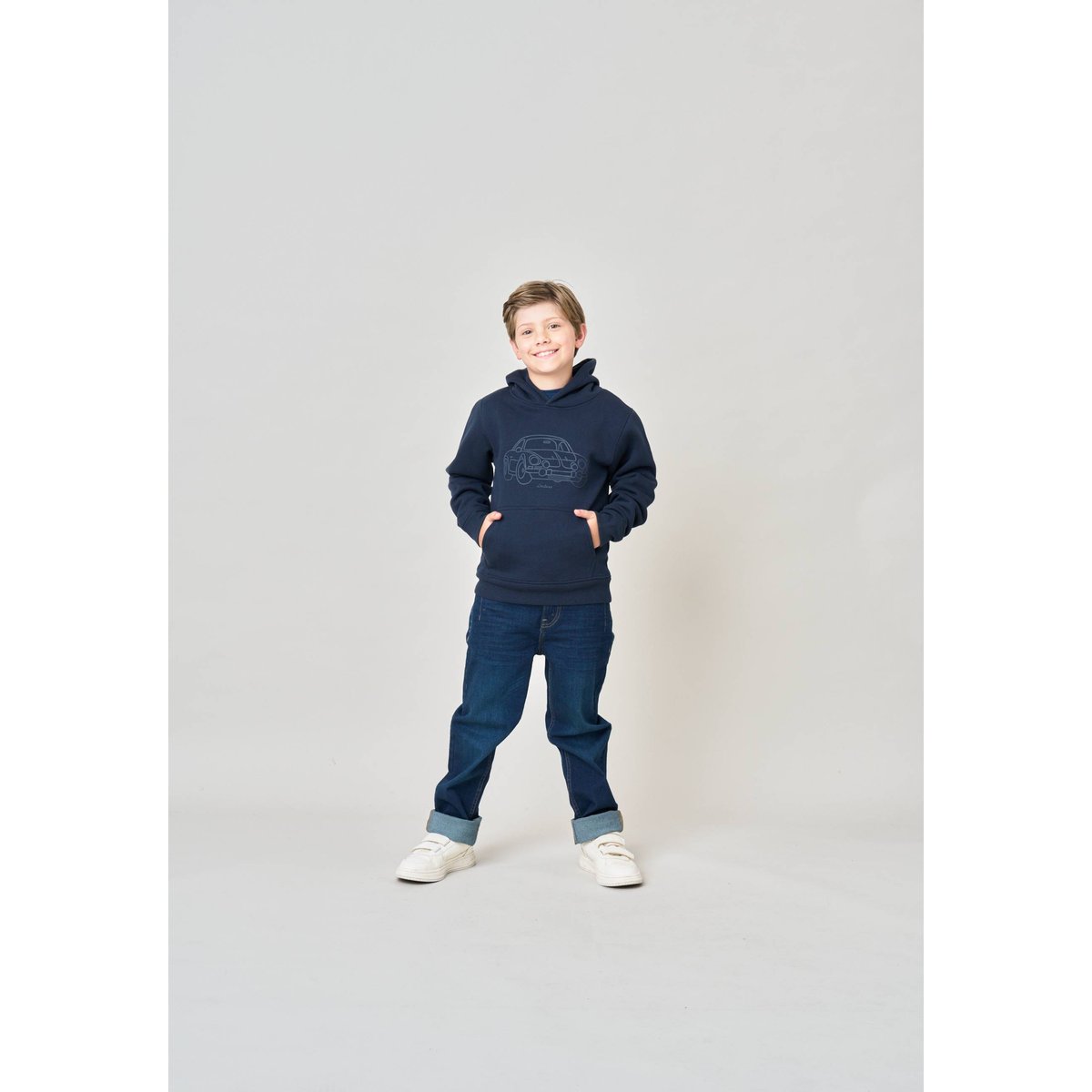 Sweat garçon avec imprimé graphique voiture HAWTHORN navy, DEELUXE