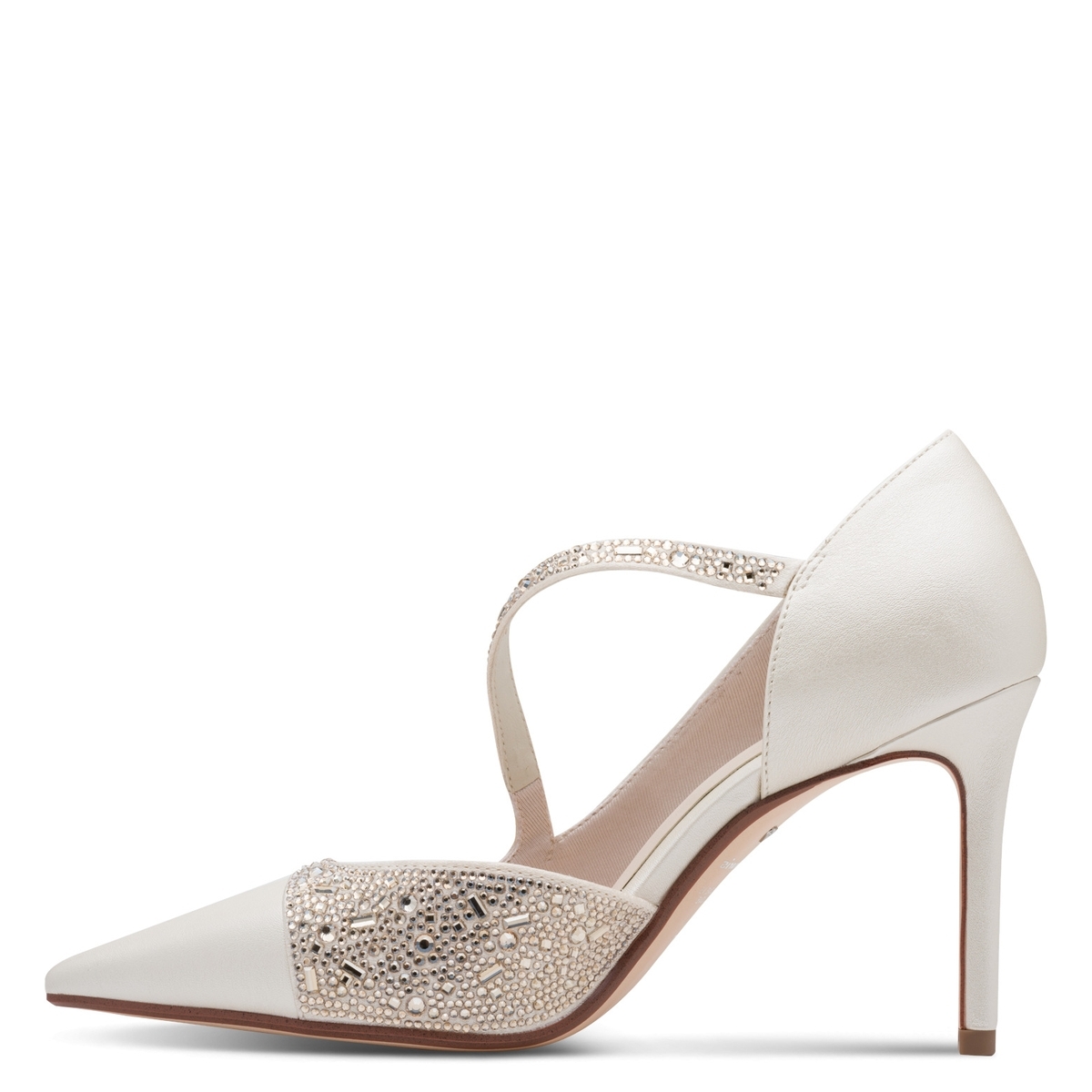 Escarpin pointu blanc nacré, TAMARIS
