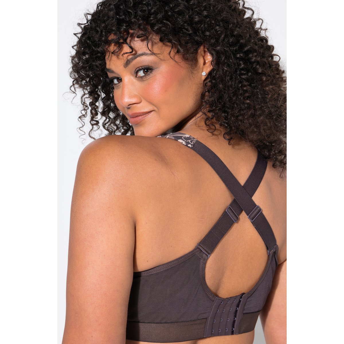 Soutien-gorge de sport, motif léopard acajou, ULLA POPKEN