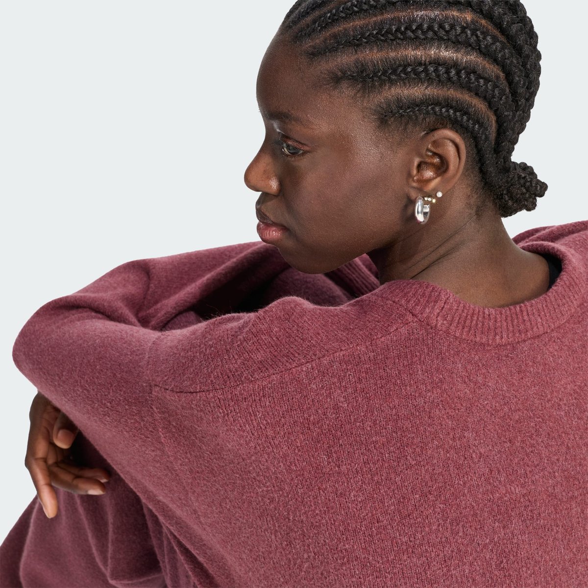 Pull Maille Adidas Originals Athl Dept Pull Maille Adidas Originals Athl Dept burgundy, adidas Originals