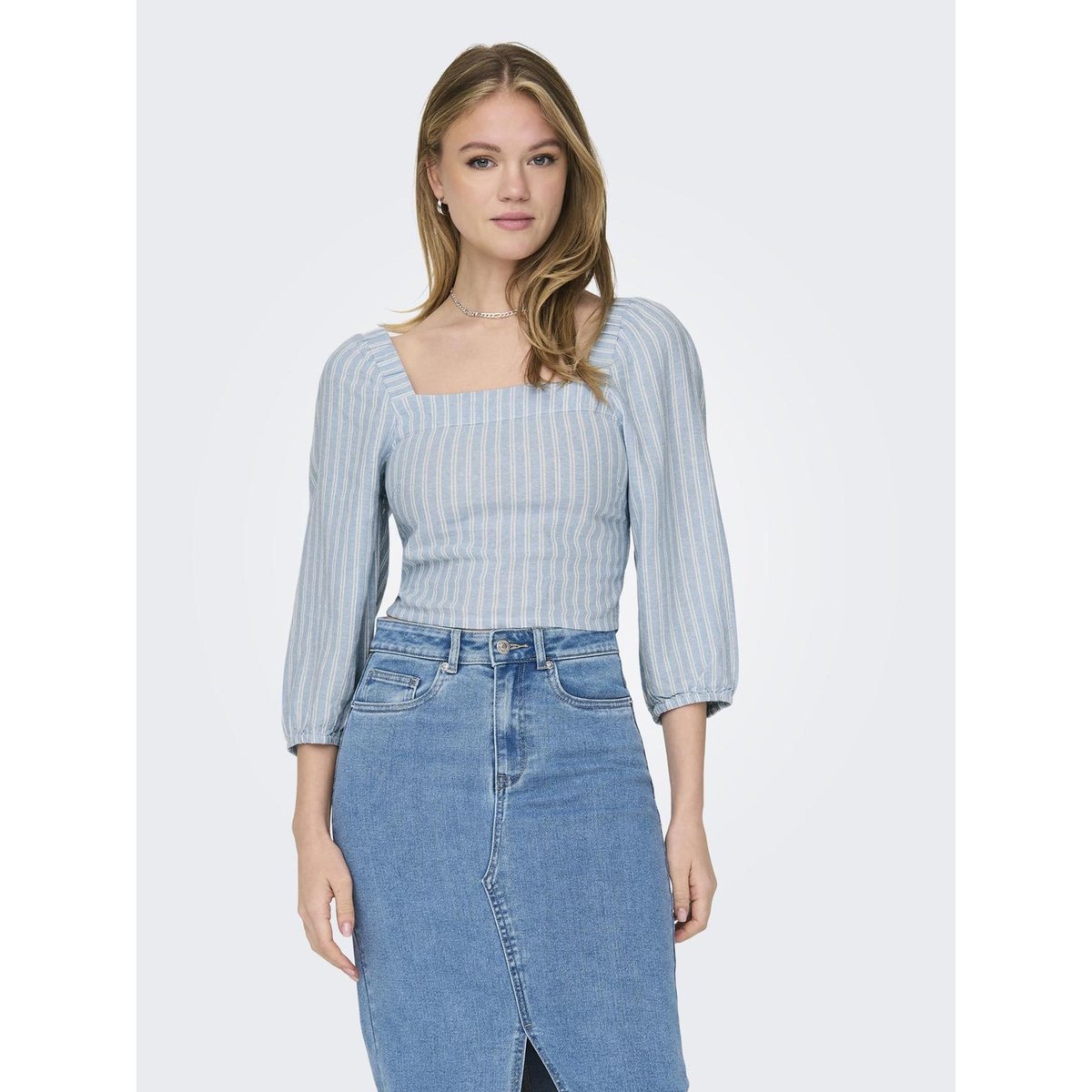 ONLCARO Top smocké Top smocké blissful blue, ONLY