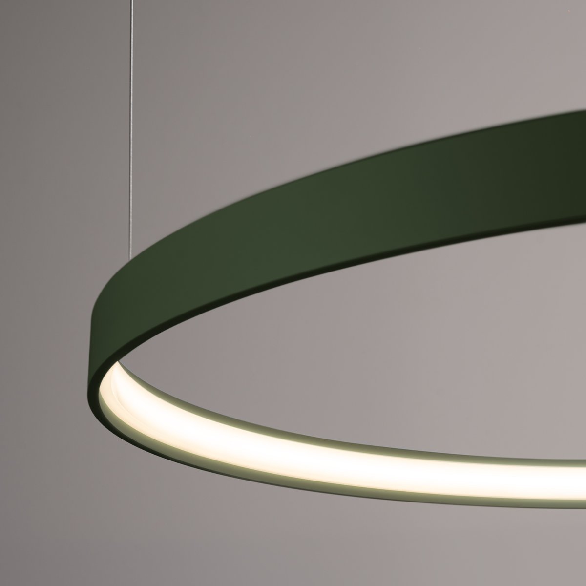 Lustre Aluminium Vert Olive LED 1 Rio vert olive, EDEN