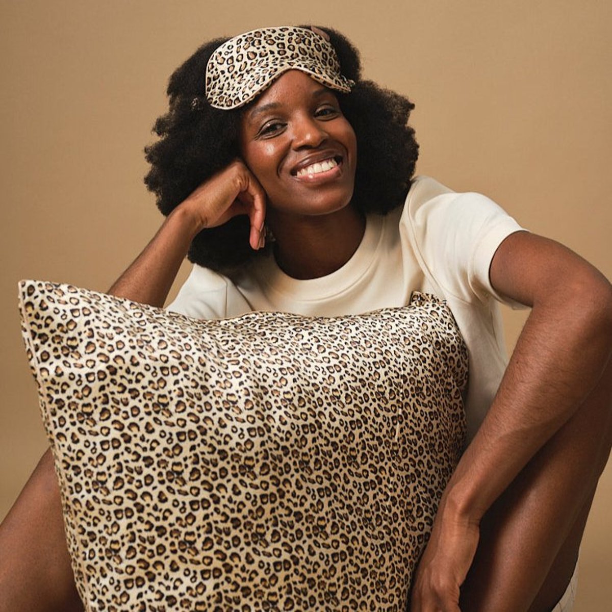 Pack découverte - Taie en 100% soie et masque de sommeil leopard, EMILY'S PILLOW
