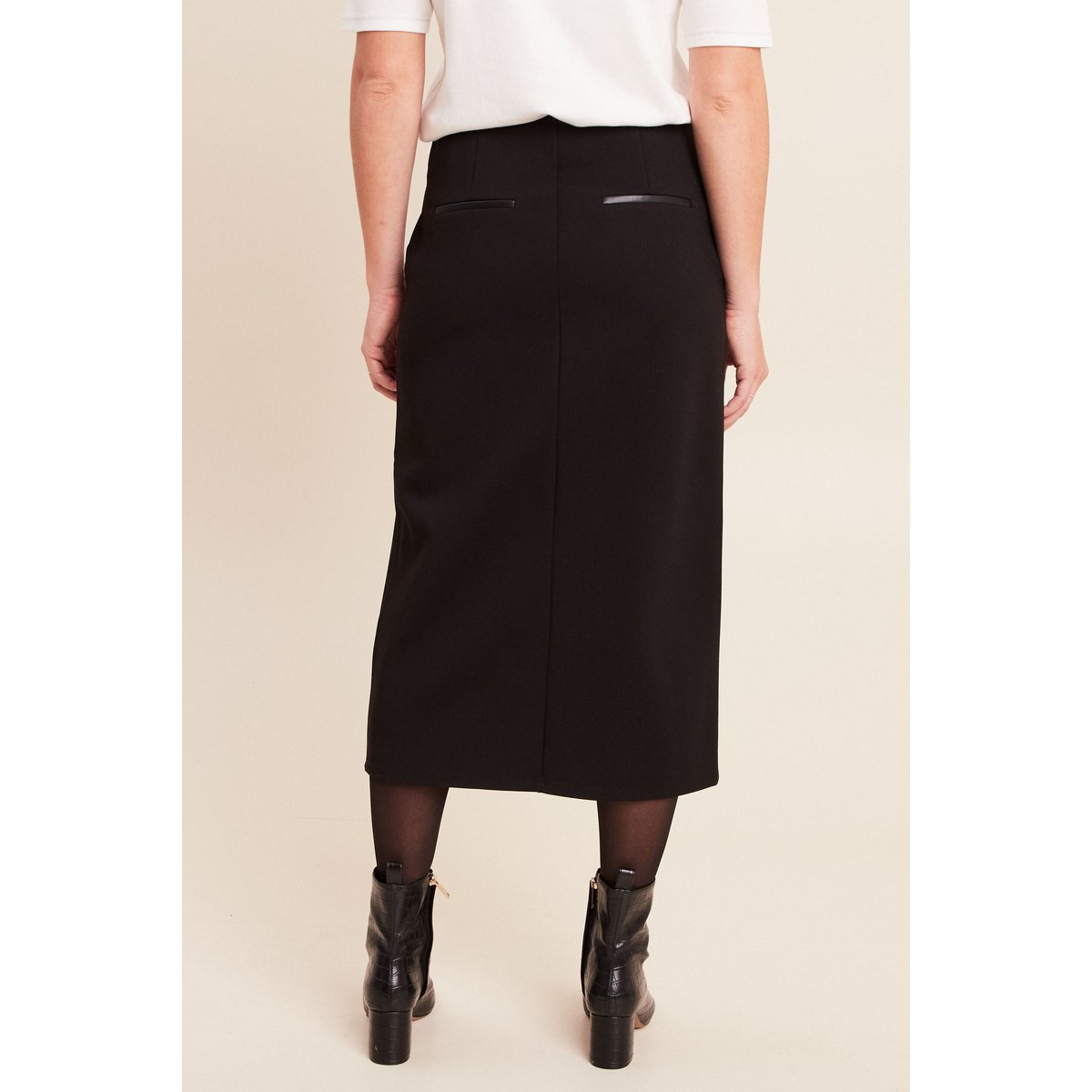 Jupe midi crayon noir, BREAL