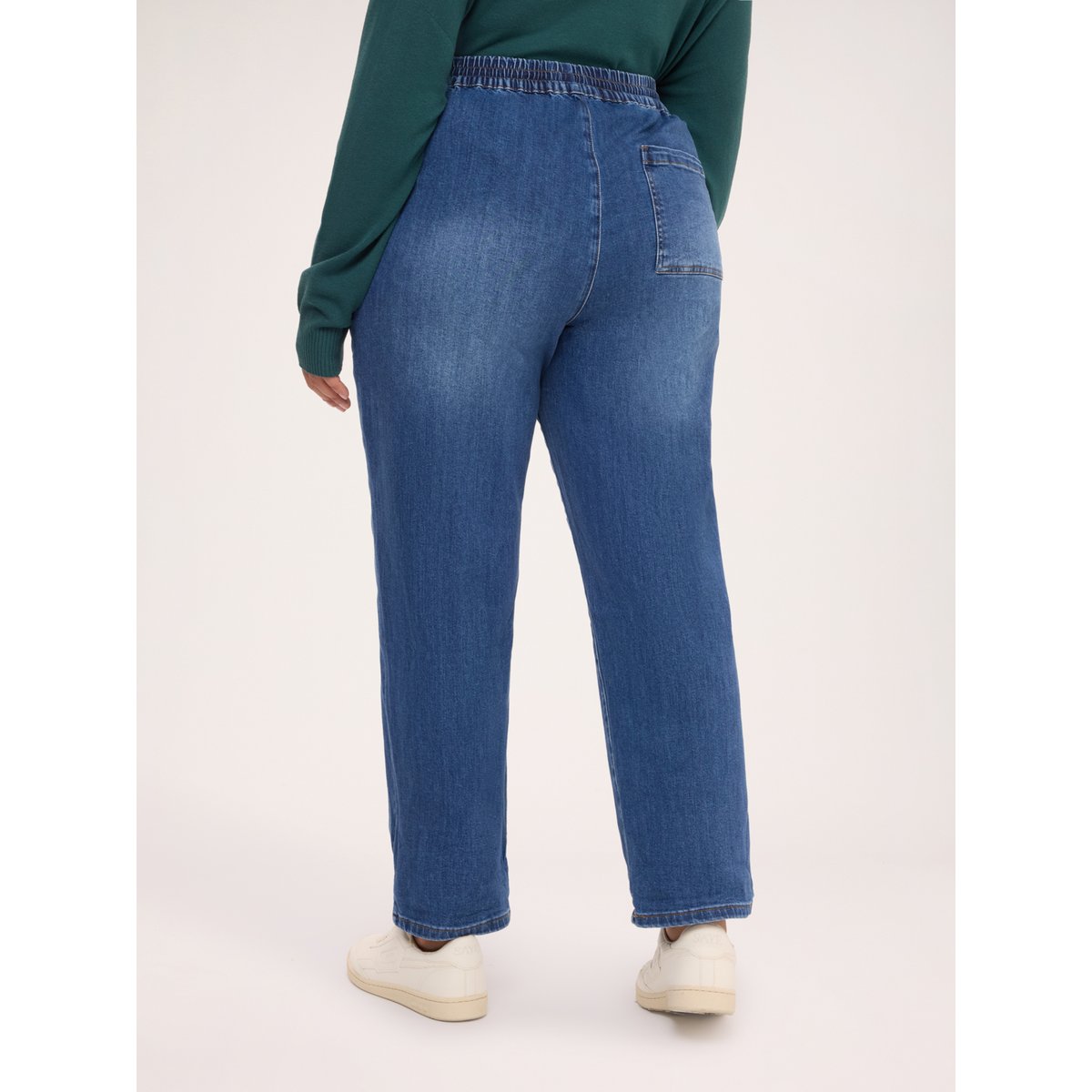 Jean jogger avec cordon de serrage bleu, FIORELLA RUBINO