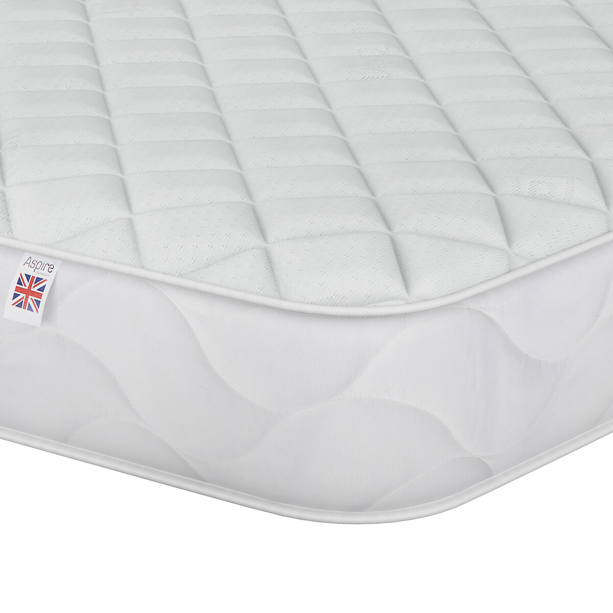 Aspire Essentials Cool-Touch Open Coil Mattress white, ASPIRE