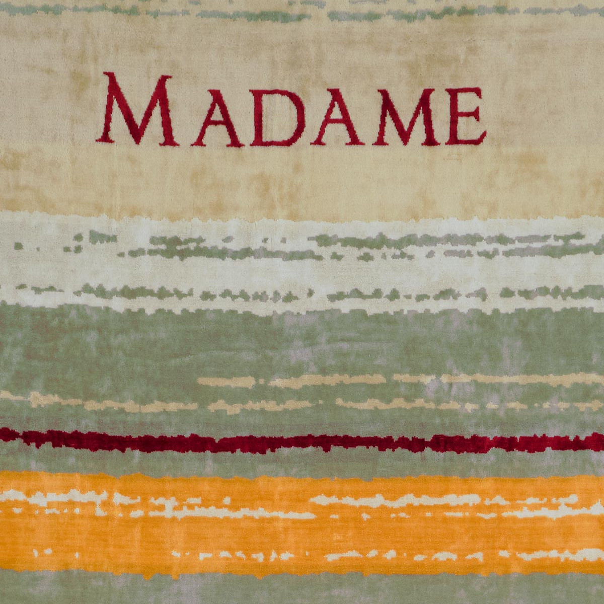Serviette de plage velours 100x180 cm MADAME sauge, SENSEI MAISON