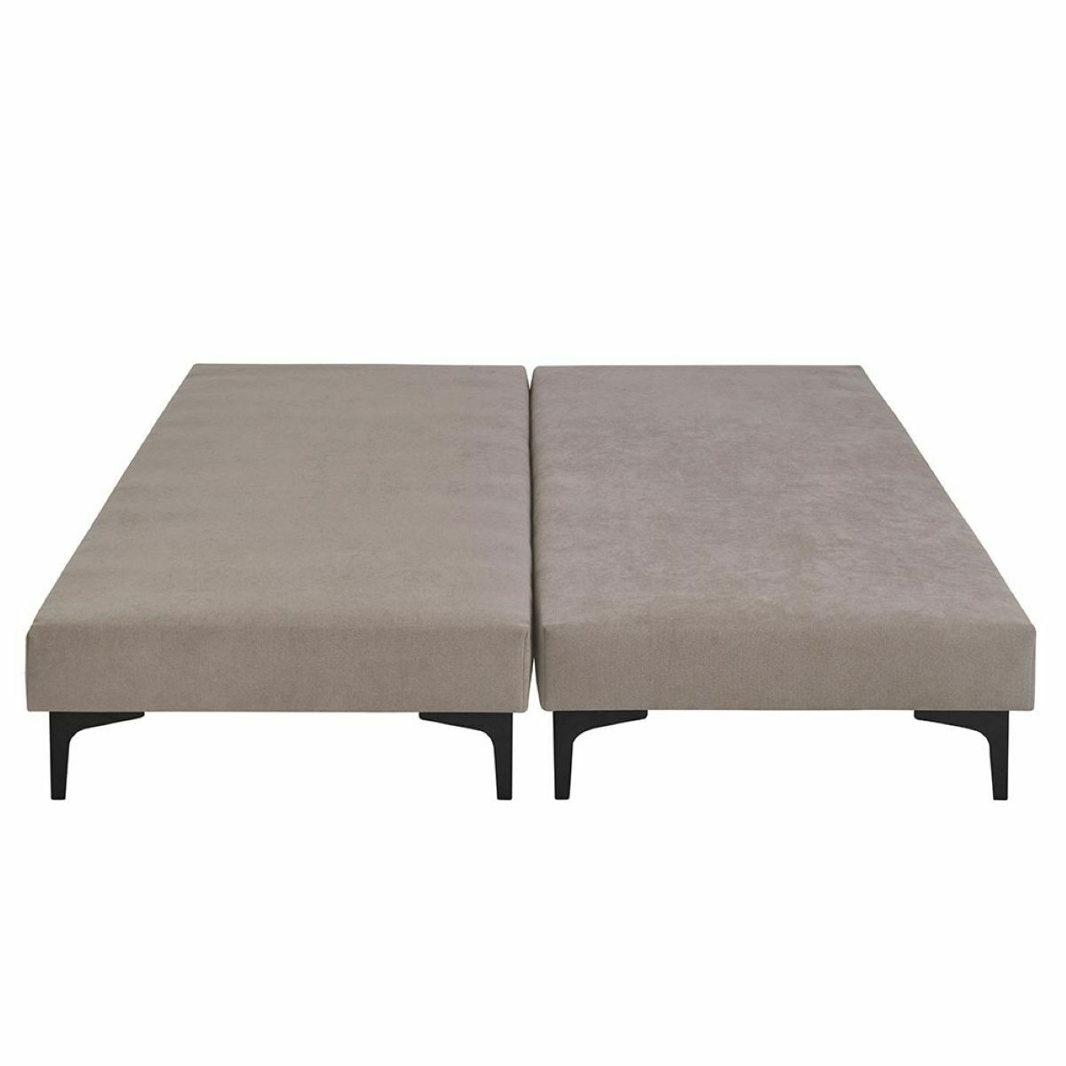 Lot de 2 sommiers tapissiers Bois massif HILIANA lin, AKITEN RETAIL