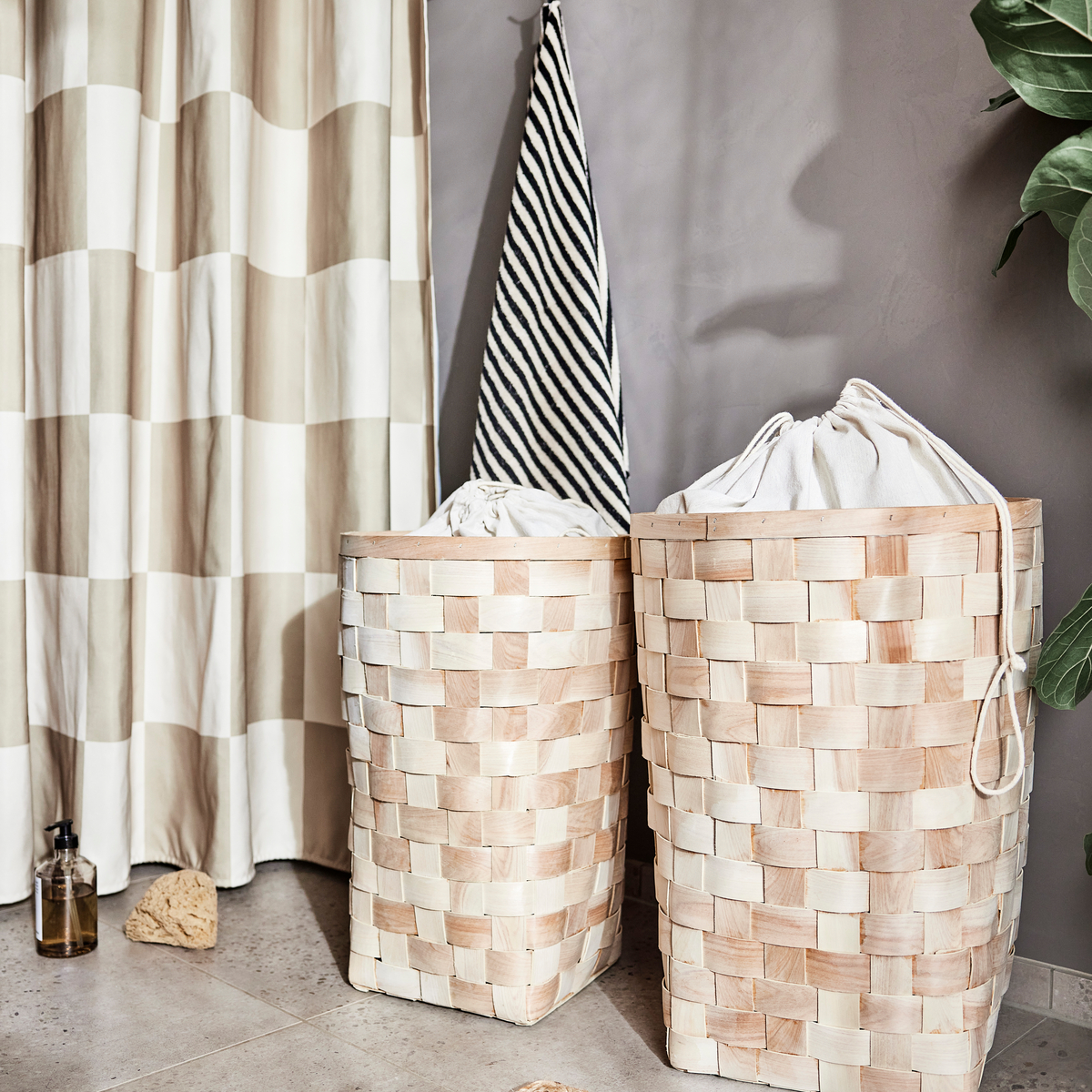 Rideau de douche beige LIVING beige, OYOY LIVING DESIGN