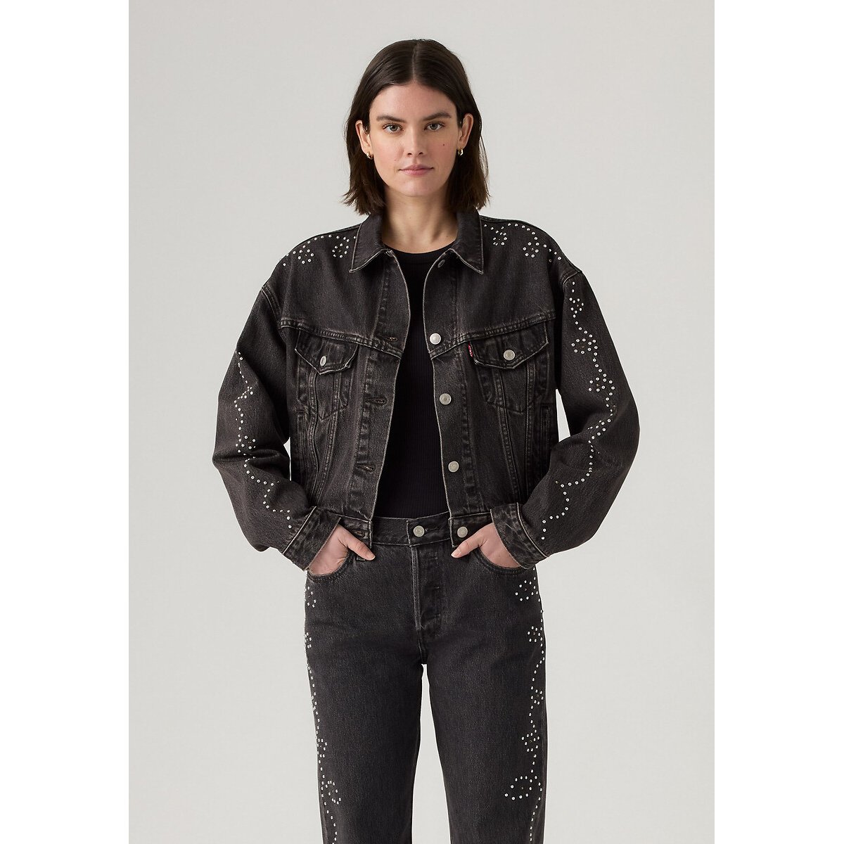 Veste en jean SHRUNKEN 90S bejewled western, LEVI'S