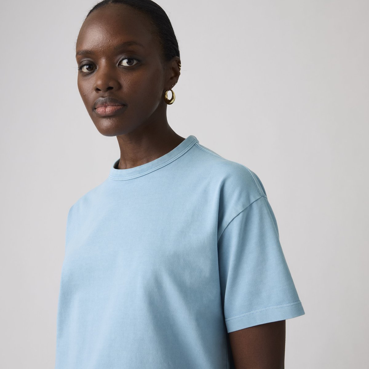 T-shirt style vintage bleu - garment dye fa191914 glacier lake, LEVI'S