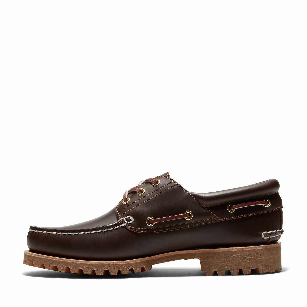 Authentieke bootschoenen met 3 oogjes kastanje, TIMBERLAND