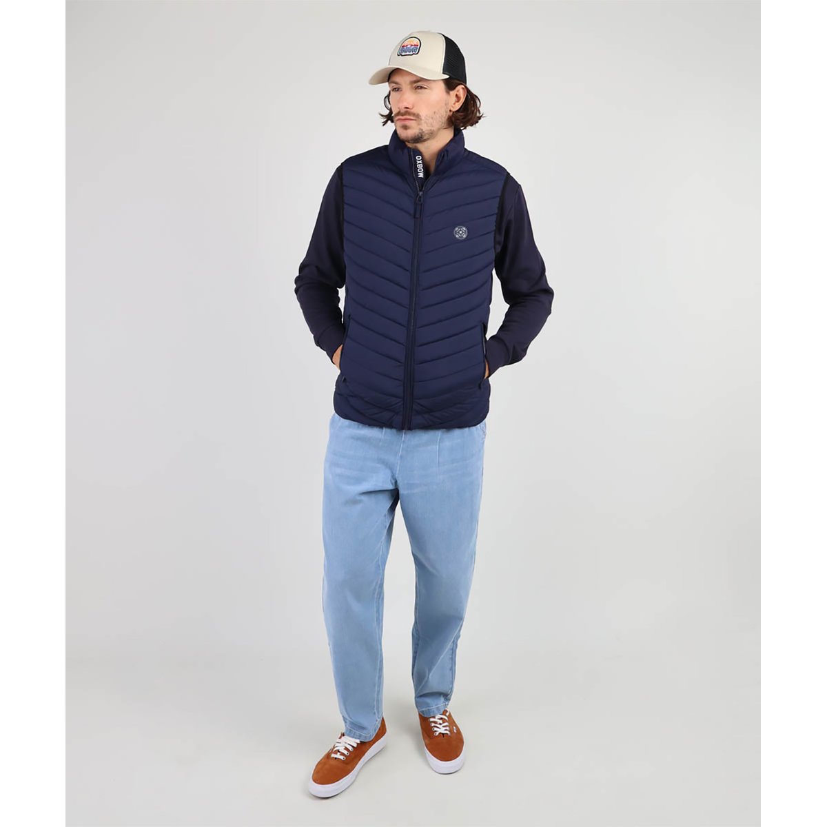 Doudoune sans manches JELKOR - Deep Marine bleu marine, OXBOW