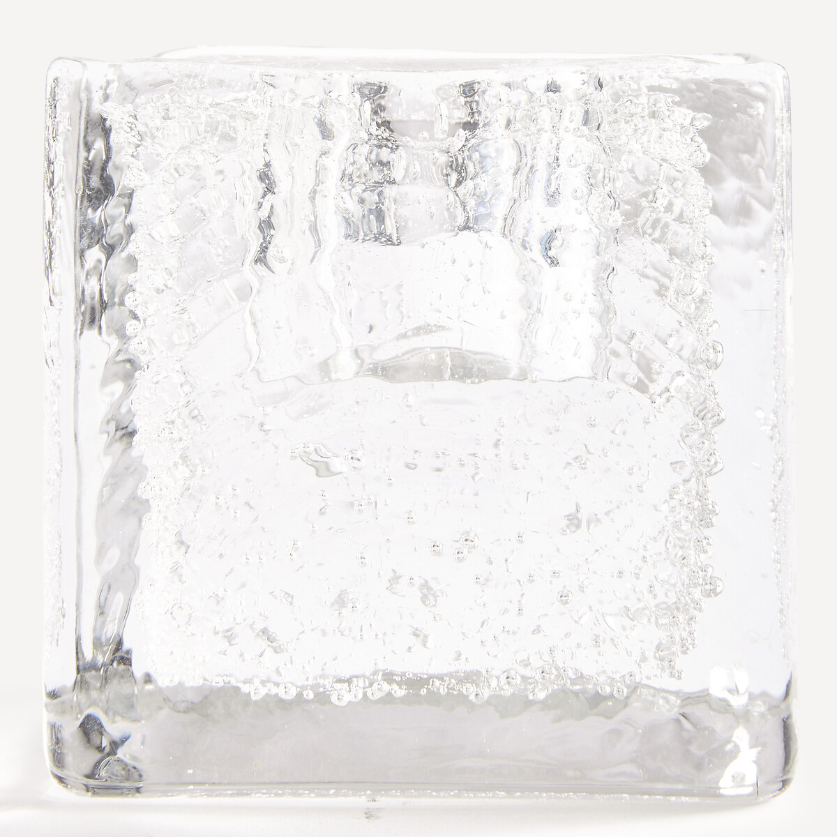 Handgeblazen glazen kandelaar, hoogte 8 cm, CASARE transparant, AM.PM