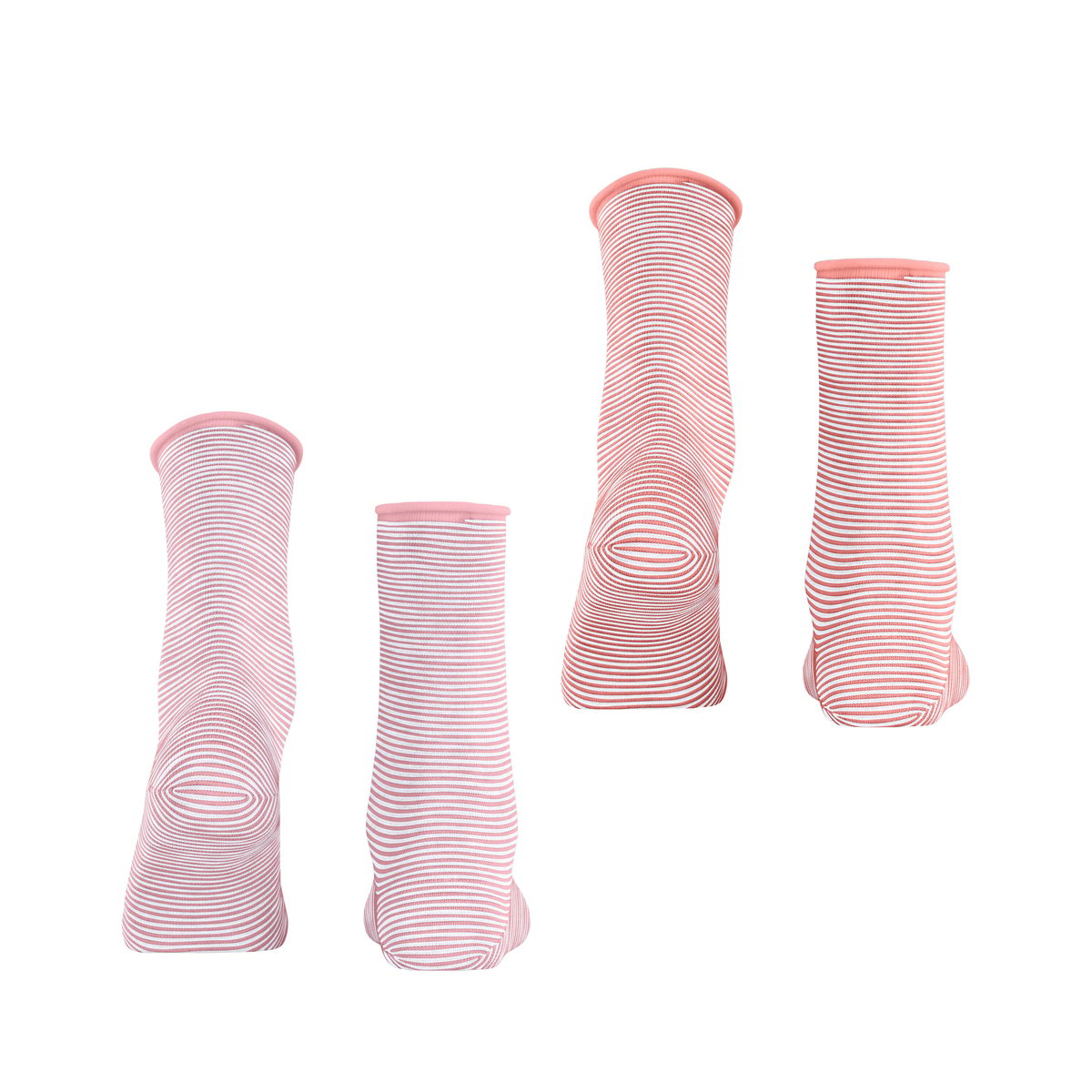 Chaussettes Allover Stripe 2-Pack Opaque mouline (0230), ESPRIT
