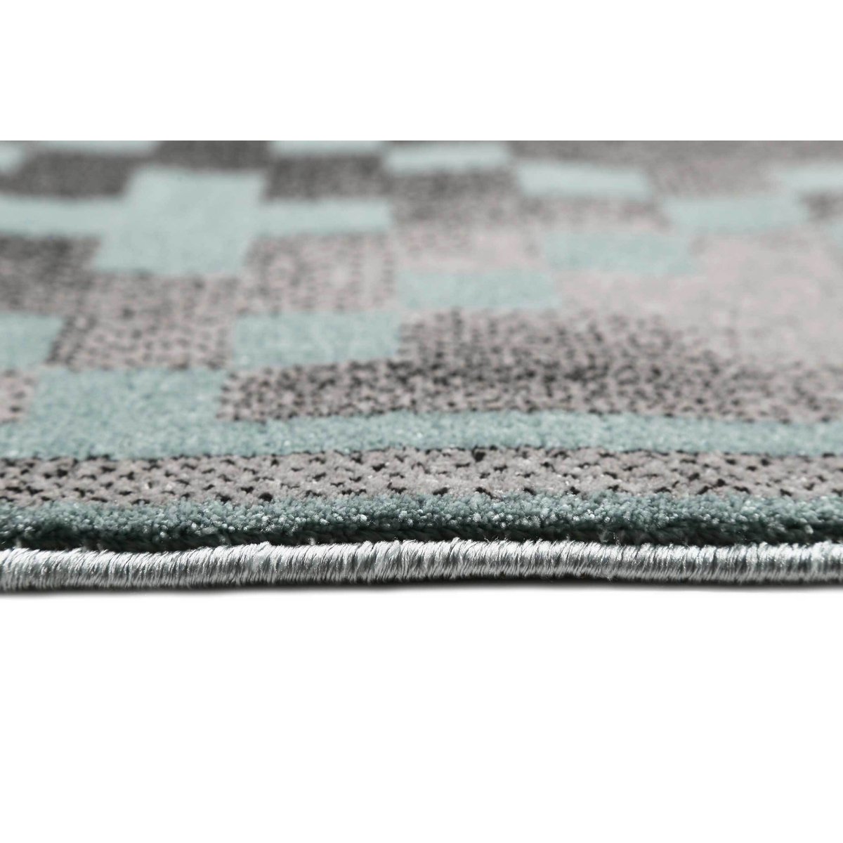 Tapis salon velours ras à motif ,  PLEASURE 2.0 turquoise, WECON HOME