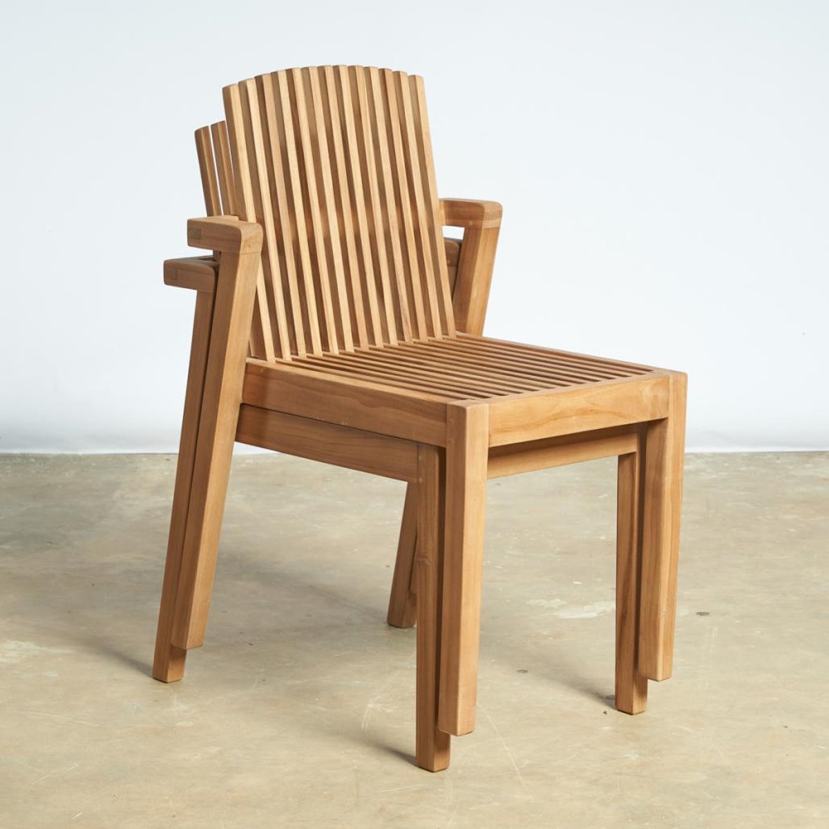 Chaise jardin en teck massif Imzo naturel, WANDA COLLECTION