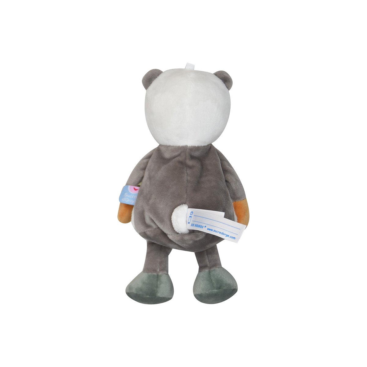 Cajou panda velours doux beige, SUCRE D'ORGE