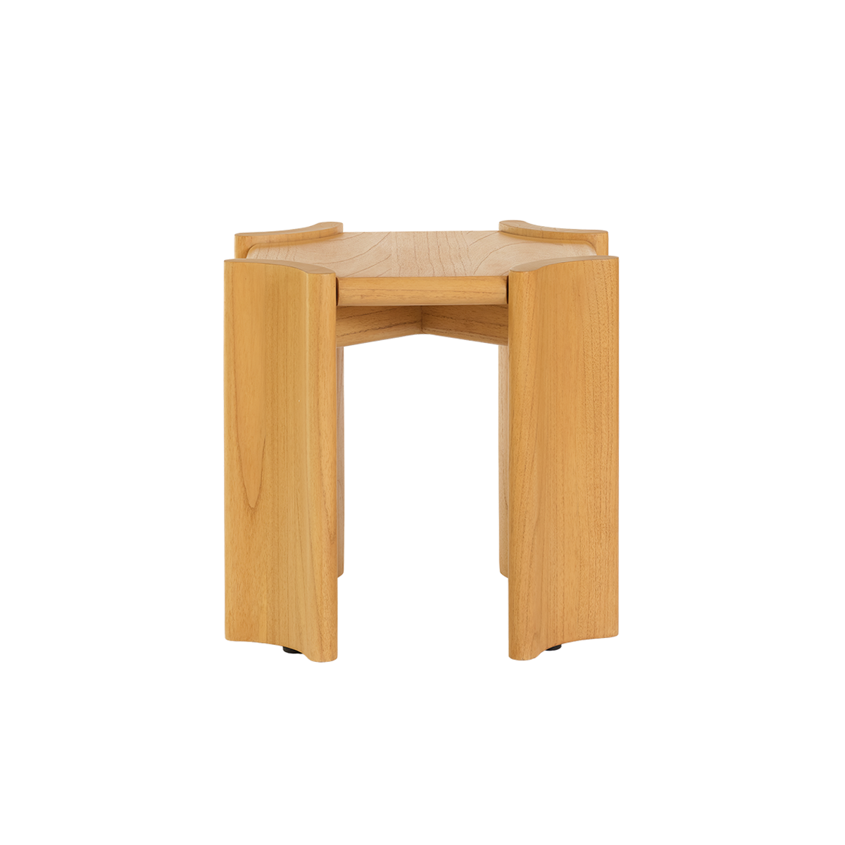 Table d'appoint en mindi carré 53 cm ALVAR couleur unique, BERAH GETAH