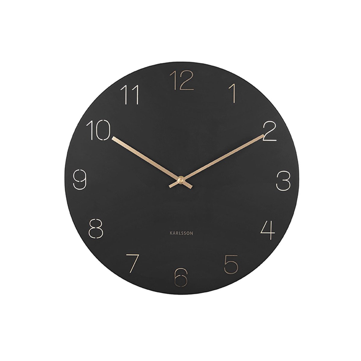 Horloge Murale Acier CHARM noir, KARLSSON