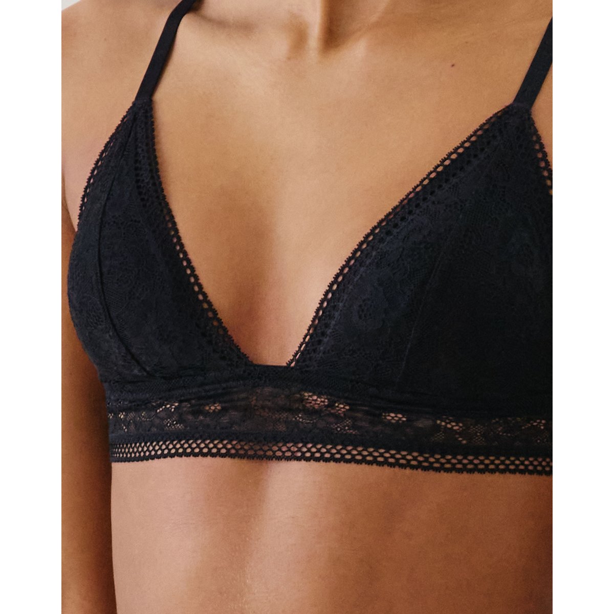 Soutien-gorge triangle en dentelle NEW REVOLTIZ noir, UNDIZ
