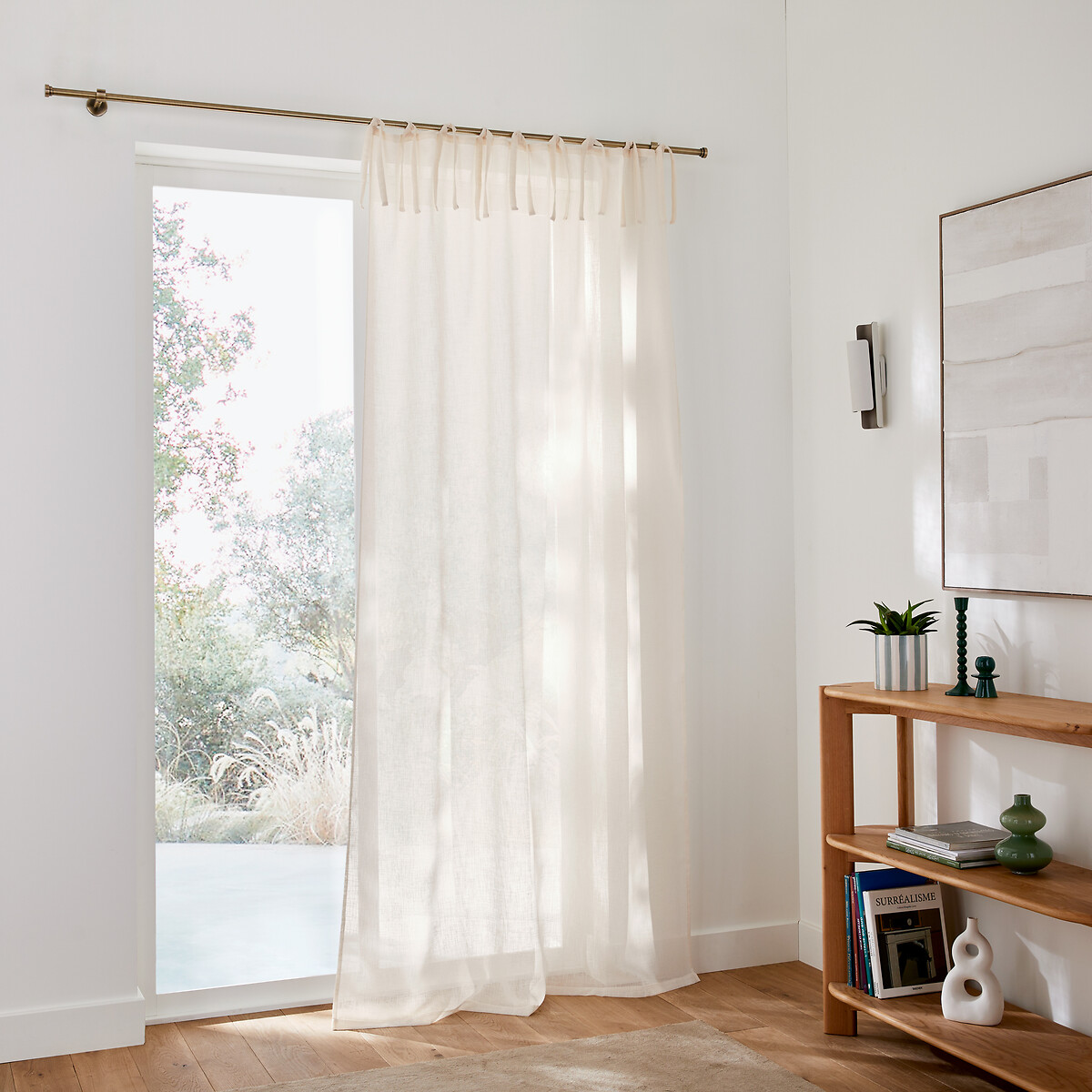 Tenda con laccetti, Nyong ecru , LA REDOUTE INTERIEURS