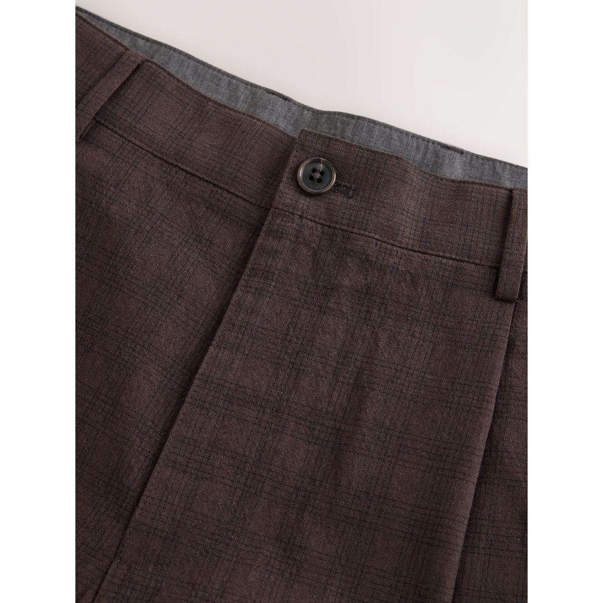 Pantalon de costume décontracté en coton marron, NEXT