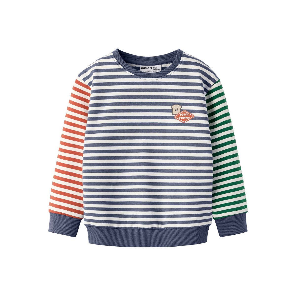 Sweat-Shirt vintage indigo, NAME IT