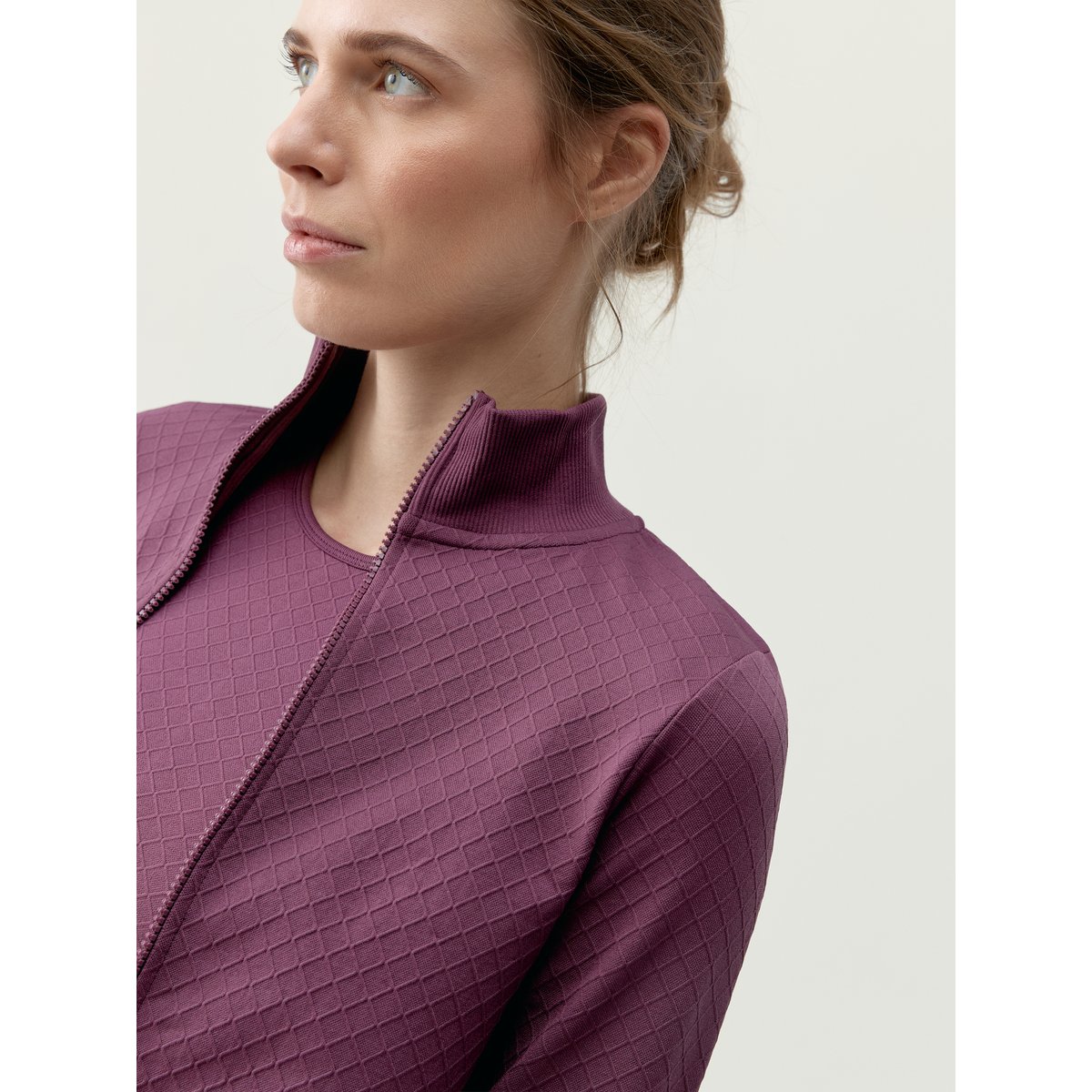 Veste de sport femme Eira effet gainant bordeaux intense, BORN