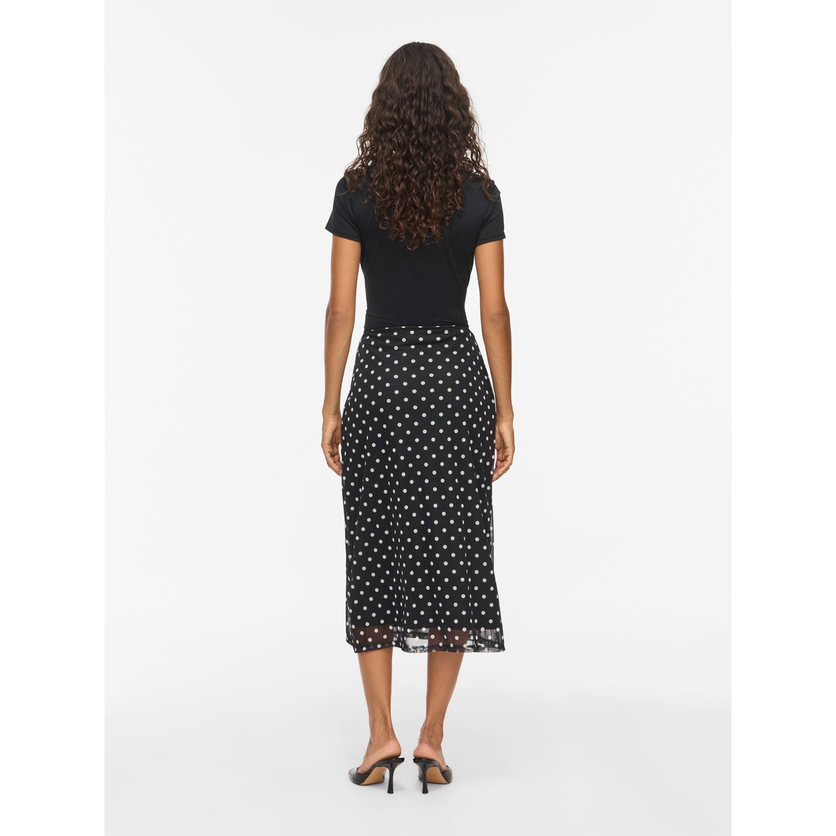 Jupe Mi-Longue noir - black2, VILA