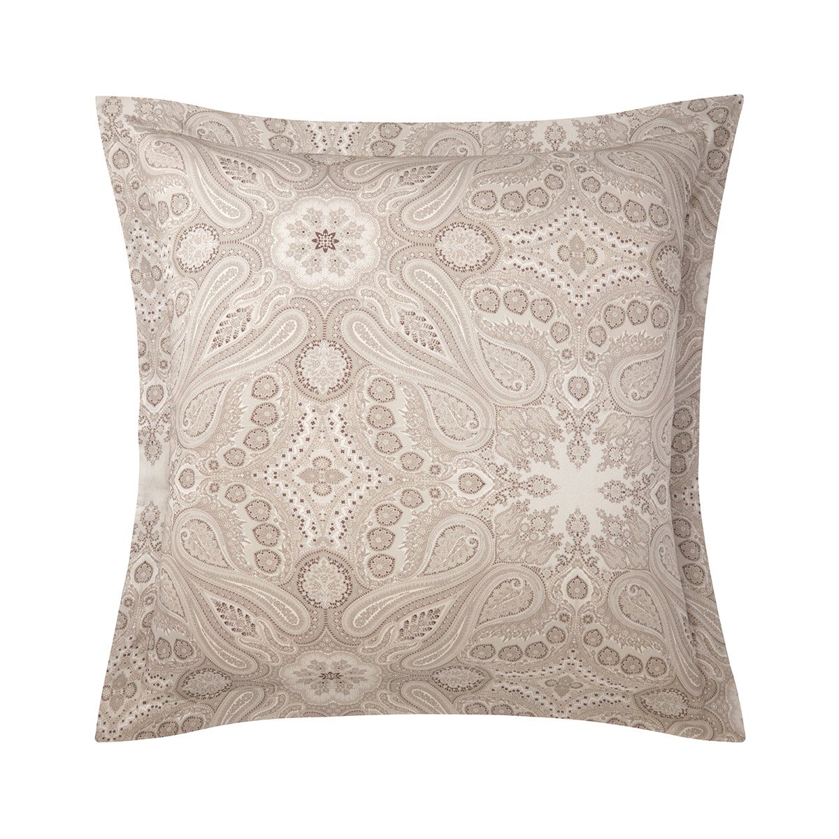 Taie à volant en satin, BEAUMONT stone, RALPH LAUREN HOME