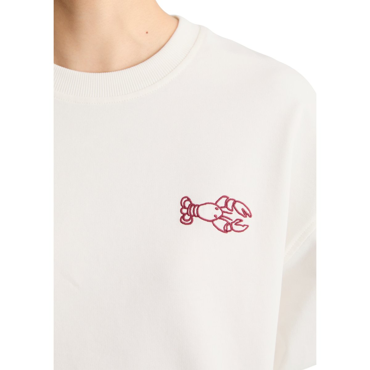 Sweat-shirt oversize avec un imprimé marquant dans le dos blanc, MARC O’POLO DENIM