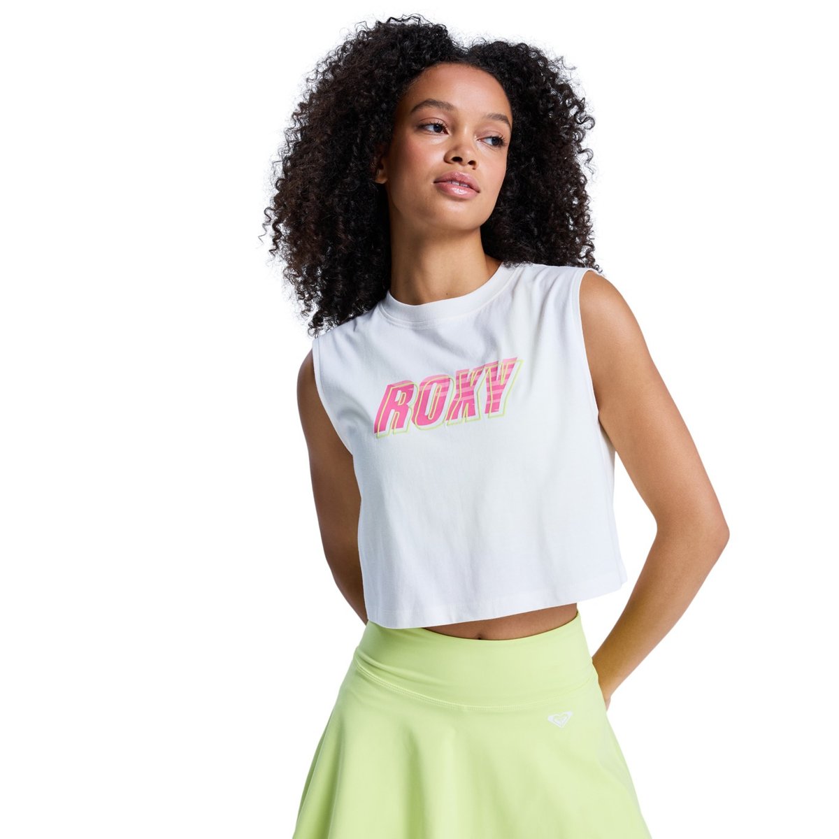 Crop top ESSENTIAL ENERGY. blanc coconut milk, ROXY