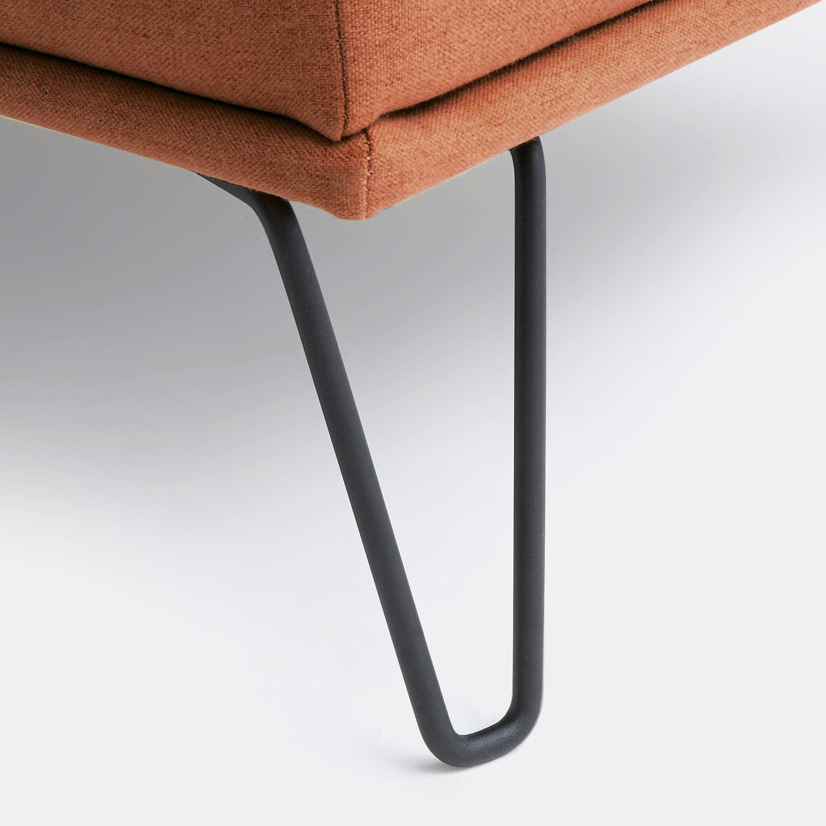 Sofá cama, poliéster, Vees terracota, LA REDOUTE INTERIEURS