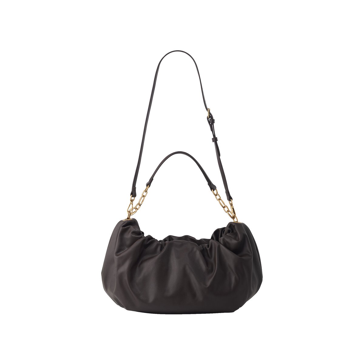 Sac porté épaule cuir SHANA couleur unique, CAROLL