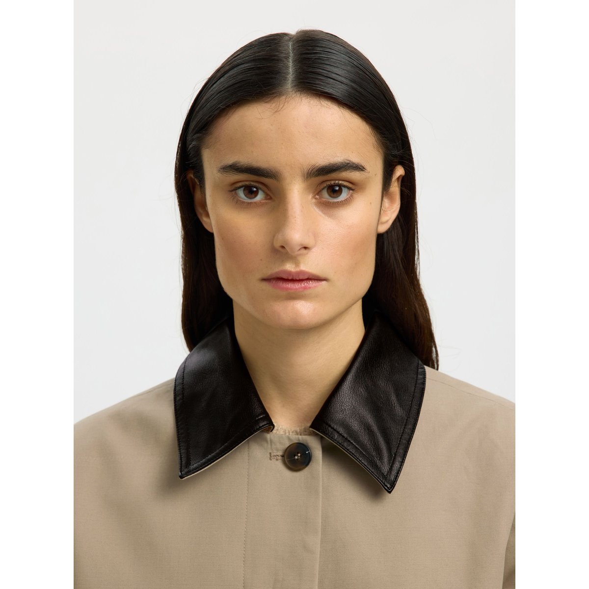 Veste Courte greige, SELECTED