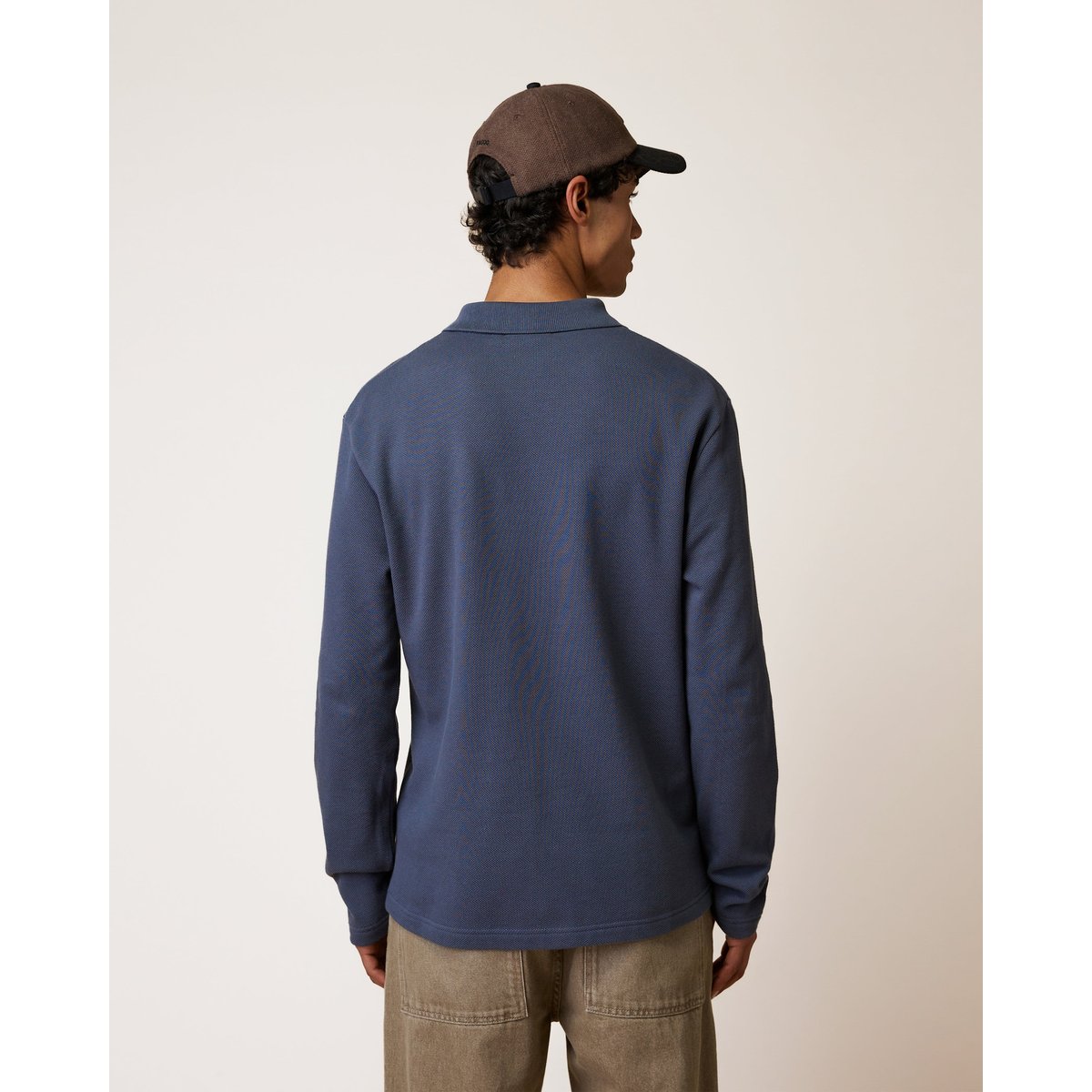 Polo en maille bleu marine, FAGUO