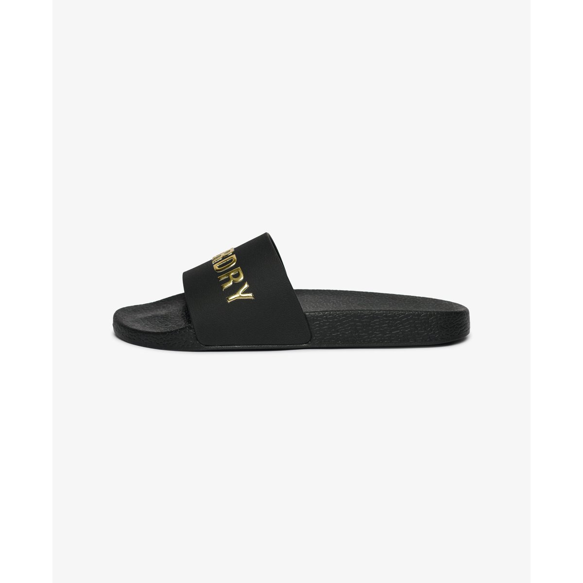 Claquettes de Piscine Métallisées Premium noir/doré, SUPERDRY